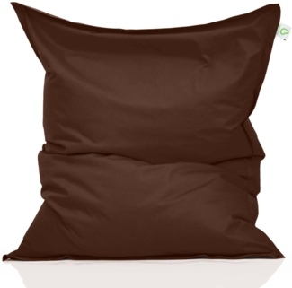 Green Bean® Sitzsack, waschbar, Polyester-PVC-Stoff, Mocca Braun, 140x180 cm, 380 Liter