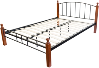 Metallbett inkl. Lattenrost 160x200 schwarz