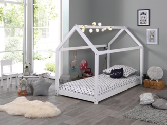 Vipack Hausbett Liegefläche 90x200 cm weiß