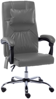vidaXL Massage-Bürostuhl Anthrazit Kunstleder [20294]