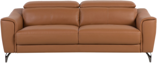 Sofa 'NARWIK', Leder Braun, 93 x 98 x 203 cm, ohne Sessel