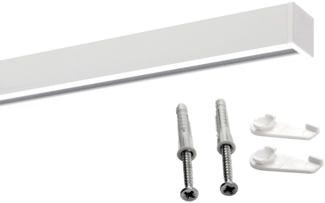 Deco-Raum® 'Square' Gardinenschiene, Aluminium, 370 cm, Weiß