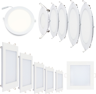 24w LED Panel Ultra Slim Panel Eckig-Weiß 30x30 Einbauleuchte Deckenleuchte Neutralweiß