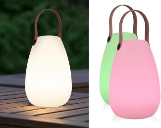 smartwares 'OOO-50002' LED-Tischleuchte, Außentischlampe, 1 W, warmweiß & RGB, weiß