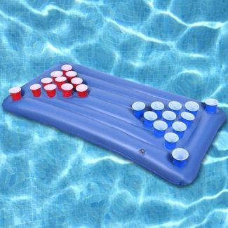 Faburo Luftmatratze Bierpong, PVC blau, 155x76cm