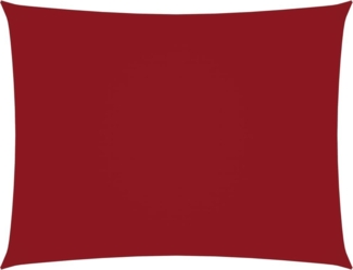 vidaXL Sonnensegel Oxford-Gewebe rechteckig 4x5 m Rot