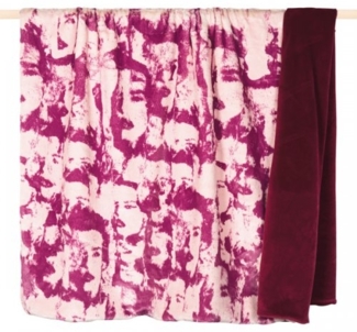 pad Wohndecke, Mischgewebe, 140x190 cm, Fashion Kunstpelz Fuchsia