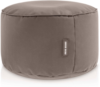 Green Bean® Sitzsack-Hocker 45x25cm mit EPS-Perlen Füllung - Sitz-Pouf für Sitzsäcke - Sitzhocker für Kinder und Erwachsene - Khaki