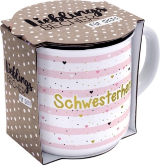 Tasse Lieblings-Becher Kaffeetasse Bürotasse Sheepworld Schwesterherz 46978