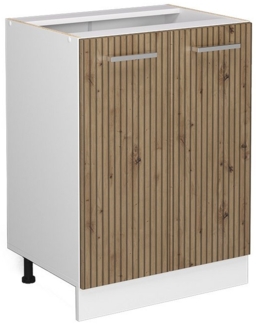 Vicco Küchenunterschrank R-Line, Artisan-Eiche/Weiß, 60 cm ohne Arbeitsplatte
