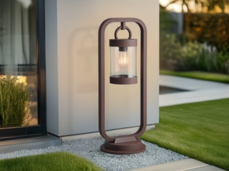 meineWunschleuchte LED Pollerleuchte, LED wechselbar, Warmweiß, Landhausstil Wegbeleuchtung 60cm, Garten-laterne Gartenweg beleuchten