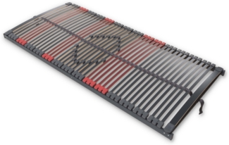 Max Premium NV – 7-Zonen-Lattenrost mit 44 Leisten und Mittelzonenverstellung, Größe: 90x200
