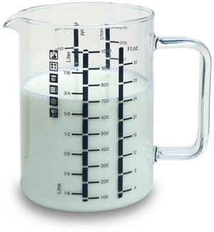 BOHEMIA CRISTAL Messbecher mit Henkel. 1l