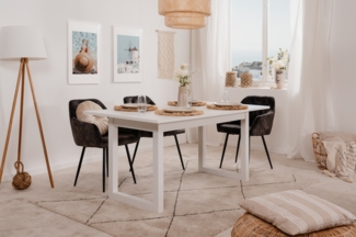 Finori Denver 50 Auszugstisch, Dekor Artisan Oak / anthrazit | Auszugstisch für Esszimmer | Maß: B x H x T ca. 160-200 x 75 x 90 cm | Auszugstisch mit 1 Einlegeplatte a 40 cm
