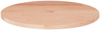 vidaXL Runde Tischplatte Ø30x1,5 cm Unbehandeltes Massivholz Eiche