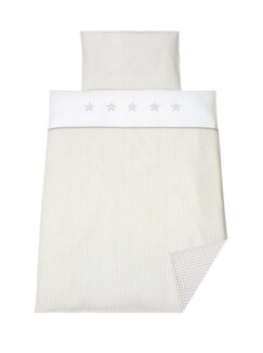 Schardt Himmelset/Bettset 4-teilig Stern beige