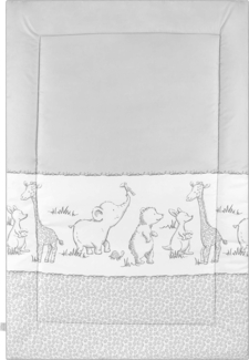 Julius Zöllner Baby Krabbeldecke , Grau, 95x135 cm, Safari