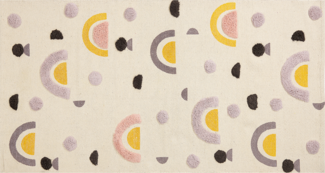 Kinderteppich mehrfarbig aus Baumwolle 80 x 150 cm CURUP