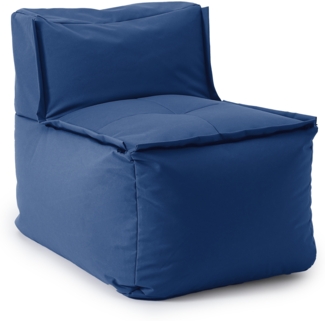 Lumaland Sitzsack-Sofa, Polyester, Mittelteil, Dunkelblau, 70 x 81 x 54 cm