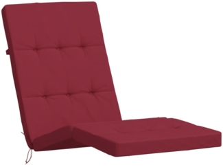 vidaXL '361993' Liegestuhl-Auflagen, 2 Stück, Oxford-Gewebe, weinrot, 180 x 55 x 7 cm