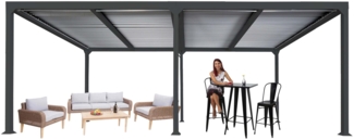 Mendler 'HWC-L41' Pergola ohne Seitenwände, Metall anthrazit, 3x6 m