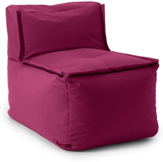 Lumaland Sitzsack-Sofa, Polyester, Mittelteil, Rotwein, 70 x 81 x 54 cm