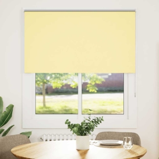 vidaXL Verdunkelungsrollo Gelb 125x130cm Stoffbreite 121,6cm Polyester 4012017
