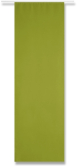 Flächenvorhang "blickdicht" - Schiebegardine in BxL 60x245cm ( Grün ) - inkl. Beschwerungsstange und Paneelwagen - Vorhang mit Klettband