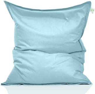 Green Bean® Sitzsack, waschbar, Polyester-PVC-Stoff, Helles Aquamarin, 140x180 cm, 380 Liter