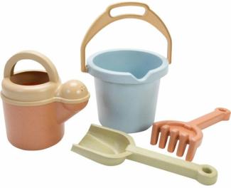 Dantoy A/S 'BIO' Eimer Strandset, 4-teilig, Kunststoff mehrfarbig
