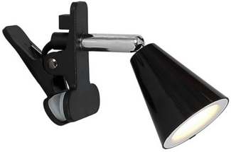 FHL easy No. 830019 Klemmleuchte Zirbel schwarz chromfarben 4W 3000K