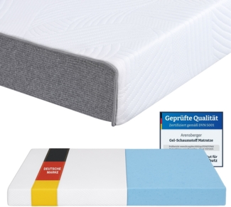 ARENSBERGER LINA, Gelschaum Matratze 140x200 cm – 11 cm NANOCELL® Gel-Schaum – H3 Härtegrad – Atmungsaktiv – Abnehmbarer Bezug 240g/m²
