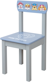 roba Kinderstuhl 'Paw Patrol' - MDF lackiert - HxBxT: 59 x 30,5 x 29 cm - Blau / Grau