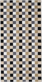 Cawö Handtücher Cawö Handtuch Lifestyle Cube 7047, 37 Kiesel, Baumwolle (1-St)