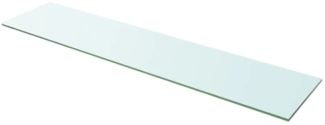 vidaXL Glasboden Glasscheibe Glasplatte für Glasregal Transparent 110x25 cm