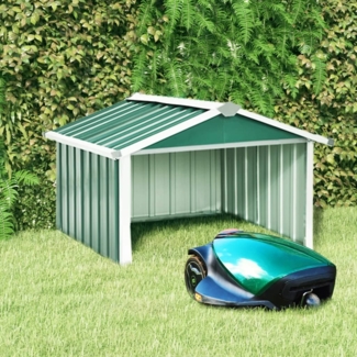 vidaXL Mähroboter Garage, Verzinkter Stahl, 92 x 97 x 63 cm, Grün