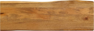vidaXL Tischplatte mit Baumkante 120x40x2,5 cm Massivholz Mango 370758