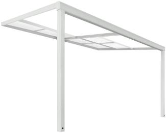 HOME DELUXE 'SOLIS DELUXE' Terrassenüberdachung, 390 x 295 x 233/272cm, weiß