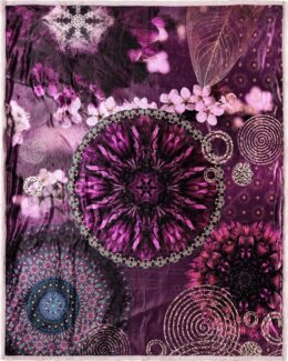 Hip Kuscheldecke, sehr weich, mit Wendeoptik, Polyester, Bordeaux, 130x160 cm