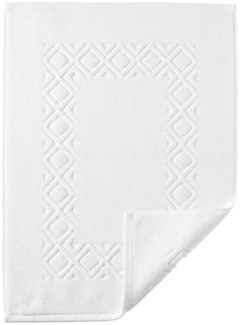 Denver Badvorlage Badteppich 70x130cm weiss 1200g/m² 100% Baumwolle
