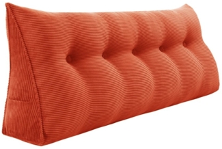 VERCART Keilkissen, Orange, Cord, 50 x 20 x 160 cm
