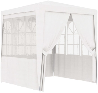 vidaXL Profi-Partyzelt mit Seitenwänden 2,5x2,5 m Weiß 90 g/m² 48518