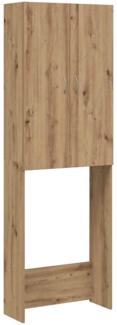 vidaXL Waschmaschinenschrank Artisan-Eiche 64x25,5x190 cm 856647
