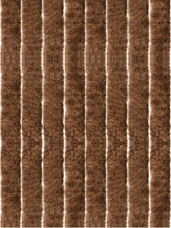 Flauschvorhang 100x220 ( Braun ), perfekter Insekten- und Sichtschutz für Ihre Balkon- und Terrassentür, viele Farben