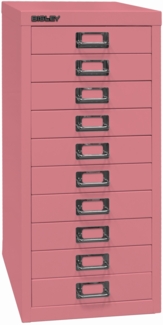 Bisley MultiDrawer™, 29er Serie, DIN A4, 10 Schubladen, Farbe pink