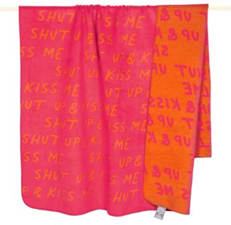 pad Wohndecke, Mischgewebe, 150x200 cm, Lust Shut Up and Kiss Me Pink
