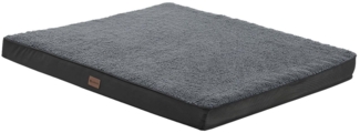 Juskys 'Milow' Hundebett, orthopädisch, flauschig & formstabil, Bezug abnehmbar & waschbar, kleine Hunde, Grau, 76x51 cm