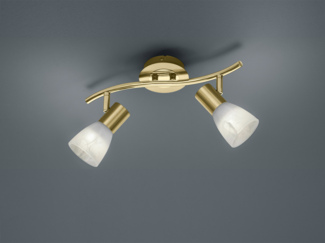 Modischer 12 Watt LED Strahler in Messing matt