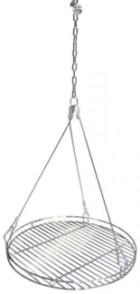 Primaster Grillrost rund, verchromt für Schwenkgrill, Stahl silber, Ø 45cm