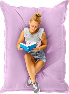 Green Bean® Outdoor Sitzsack, waschbar & wetterfest, Polyester-PVC-Stoff, Pastell Flieder, 140x180 cm, 380 Liter
